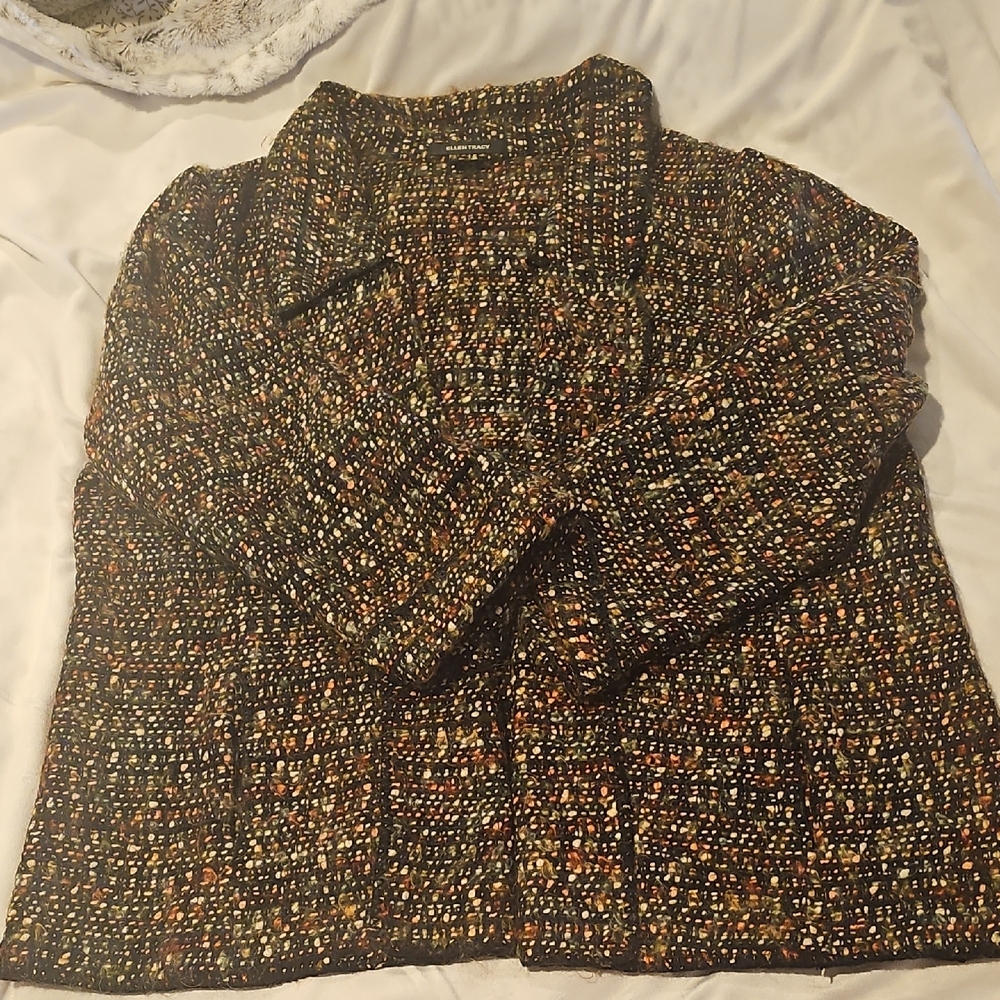 Ellen Tracy Multicolor Knit Jacket